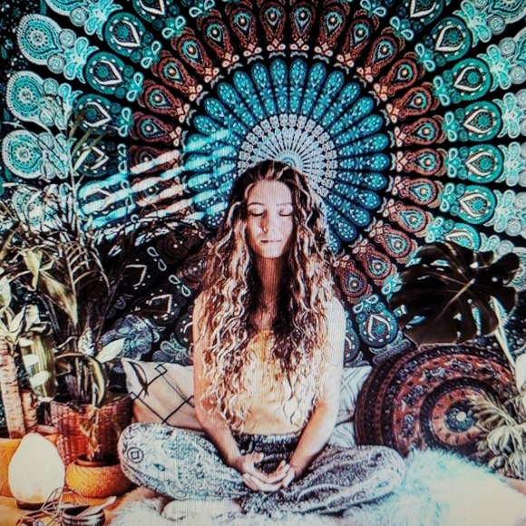 NEW BO HO FRINGE WALL ART,TABLE CLOTH, BED THROW - Picture 13 of 16